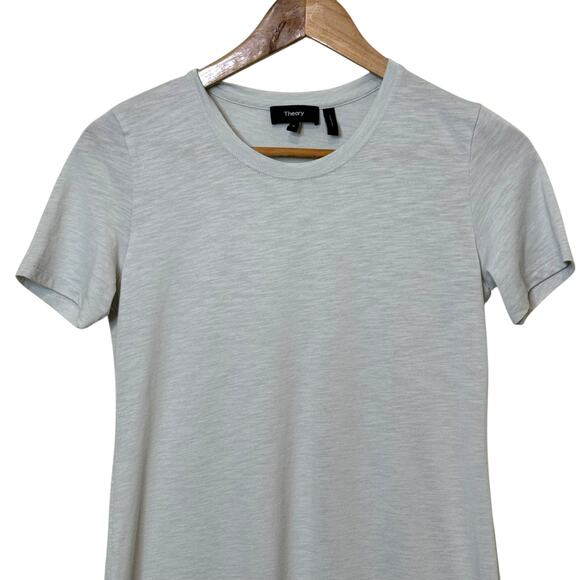 Theory Size Small Cherry B2 T-Shirt Dress Atmos Light Gray - Picture 2 of 6